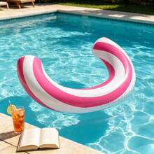 Adult Inflatable Floating Bar Swimming Aid Beach Floating Toy, Ins Style Striped Inflatable Floating Stick, Beach Vacation Slouchy Floating Device, Pool Photography And Water Play Dual Use - U-shaped Swimming Stick - View 8