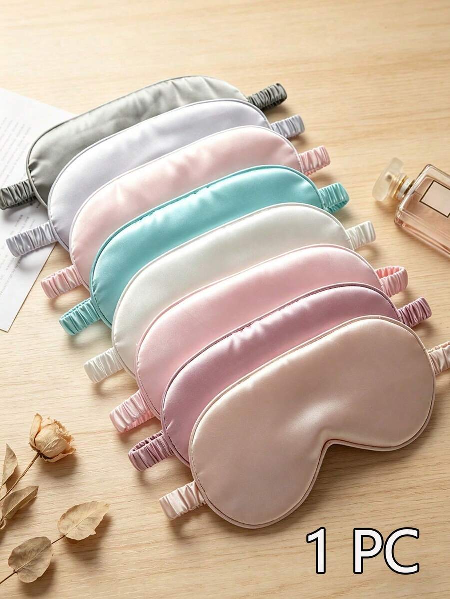 Máscara de dormir de seda sintética, máscara de ojos para siesta de viaje con bloqueo de luz y banda elástica, unisex, adecuada para todo tipo de piel, regalo perfecto para familia, amigos y parejas, ideal para relajación, viajes, insomnio y viajes de negocios, también excelente para el Día del Padre, vuelta a la escuela y útiles escolares - multicolor - Ver 1