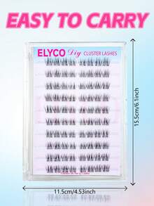 ELYCO Natural Style False Eyelashes 80 Clusters 10 Rows Glue-Free Eyelash Clusters 0.07mm Thickness Natural 3D Realistic Faux Mink Reusable Gentle Skin-Friendly Non-Irritating Segmented Design Daily Commute No-Makeup Look False Eyelashes - J - View 7