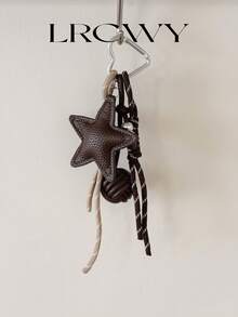 Women's Bag Charm Fashionable Personalized Coffee Star Knot - Coffee - View 5