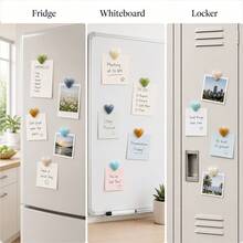 3pcs/6pcs/12pcs, Heart-Shaped Fridge Magnets, Personalized Fridge Magnets - Creative Decorative Magnetic Stickers, Suitable For Home Decor And Gifts, Kitchen Decor, Room And Office Decor, Birthday Gifts - Multicolor - View 4