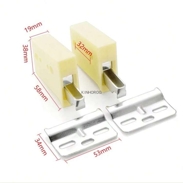 2 Pieces Cabinet Wall Brackets, Invisible Fixed Furniture Support, Cabinet Hardware - A - Añade 3