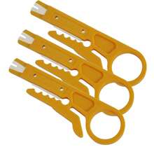 12pcs Wire Stripper, Wire Stripping Knife, Network Cable Crimping Tool, Multi-Functional Small Yellow Knife - A - View 7