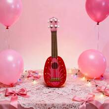 4-String Guitar Toy, Musical Instrument, Birthday Party Gift, Holiday Gift, Suitable For Beginners, Ukulele, Toy Instrument, Guitar Model, Mini Guitar For Beginner Hand Practice, Gift For Boys And Girls - Multicolor - View 11