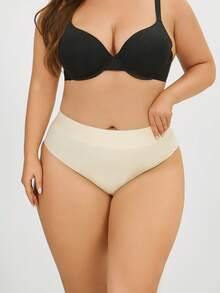 FINETOO 5pcs/Set Celana Dalam Segitiga Pinggang Tinggi Tanpa Jahitan Ukuran Plus Wanita, Pakaian Dalam Wanita Sederhana dan Nyaman, Cocok untuk Pemakaian Sehari-hari - MultiWarna - View 3