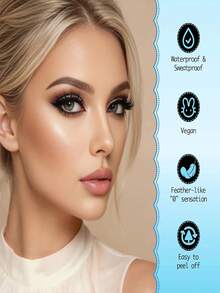 120 Clusters C Curl Fluffy Self-Adhesive Eyelash Clusters, Press-On Pre-Glued Eyelash Clusters, No Glue Needed, No Remover Needed, Easy To Apply, Time-Saving - C - View 4