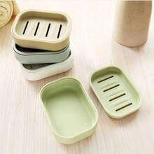 1pc Yellow Duck Shaped Soap Rack,Plastic Material, Suitable For Kitchen Bathroom Countertop Receiving Box, Non-Slip Drain Soap Box Container Bathroom Accessories - C - View 3