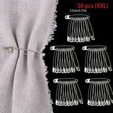 50pcs Stainless Steel Safety Pin Brooch DIY Jewelry Making Craft Accessories - Silver - View 13
