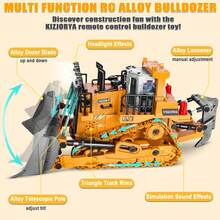 Remote Control Excavator, Suitable For 6-12 Years Old Boys Toy. 11-Channel Remote Control Construction Vehicle With Sound And Light Effects And Metal Bucket. Perfect As A Birthday Gift For Children 6 Years Old And Above. (2.4 GHz Frequency) - Multicolor - View 13