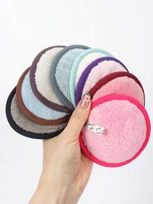 1 pieza Esponja holgada ultra suave de doble efecto, lavable a máquina, herramienta de limpieza reutilizable, adecuada para lavar la cara, limpiar, quitar el maquillaje, todo tipo de pieles - Multicolor - Ver 8