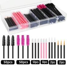 Disposable Makeup Application Tool Accessory Set, Makeup Artist Supplies Including Palette, Eye Black Stick, Lip Brush, Hair Clip, Triangular Powder Puff And Storage Box - Multicolor - View 11