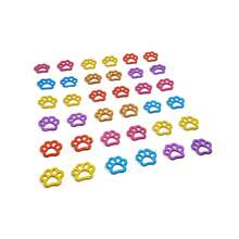 100 Adesivos Pet Patinhas Aplique Eva Lacinhos Petshop Banho e Tosa Cães e Gatos - Multicolorido - Visão 9