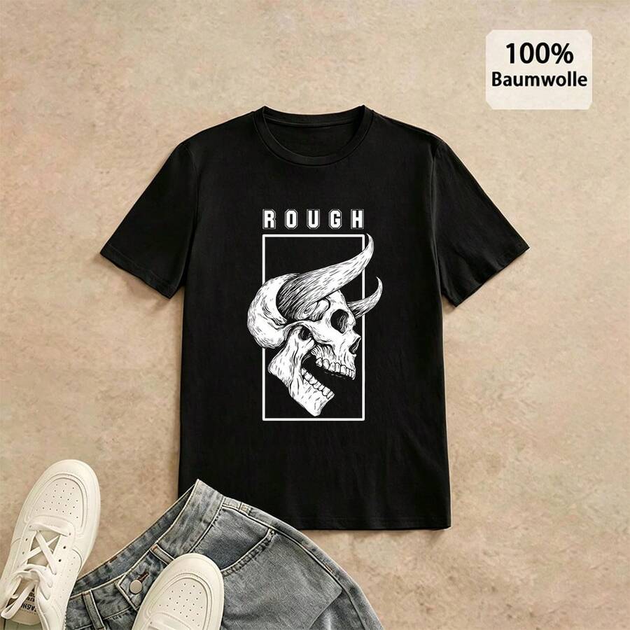 Men T-Shirts - 黑色 - 查看 1