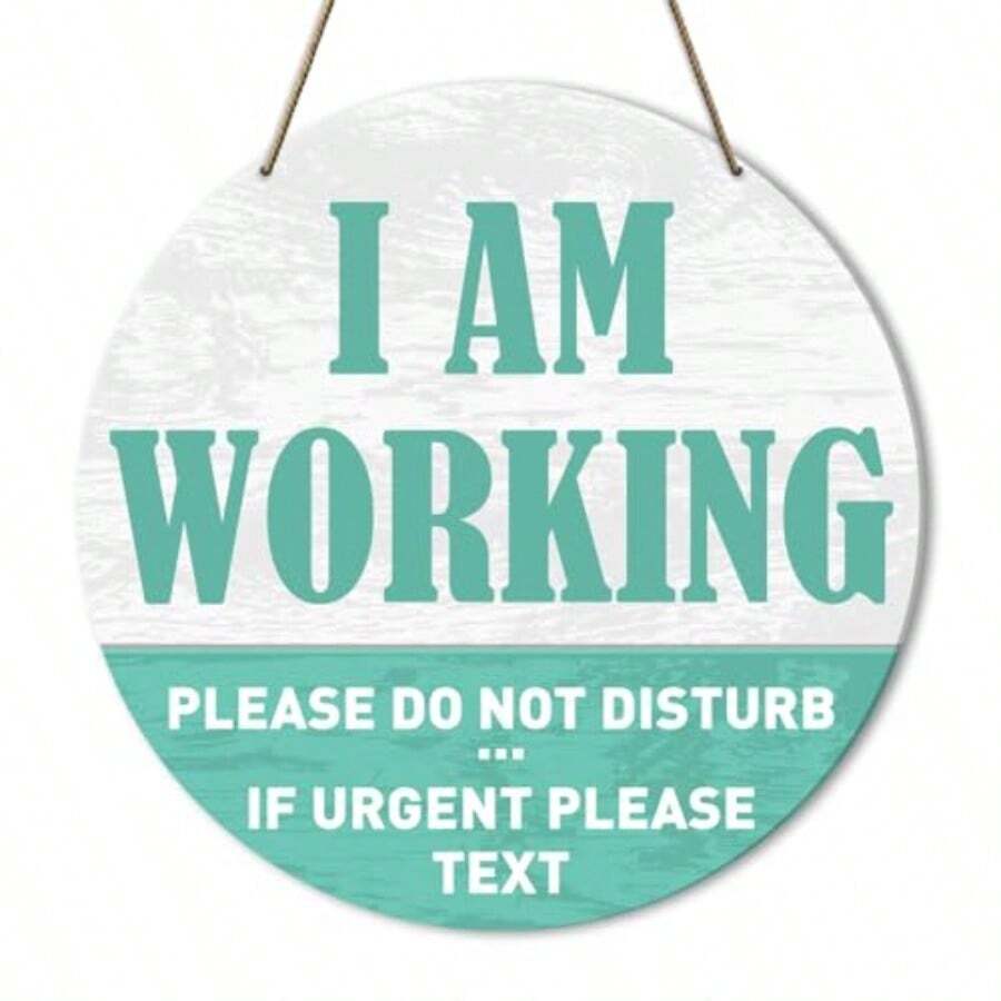 Please Do Not Disturb Door Hanging Sign, Do Nit Knock Or Ring Doorbell Decor Sign For Office Home Meeting Clinics Law Firms Wall Decorations, Work Call In Progress - C - View 1