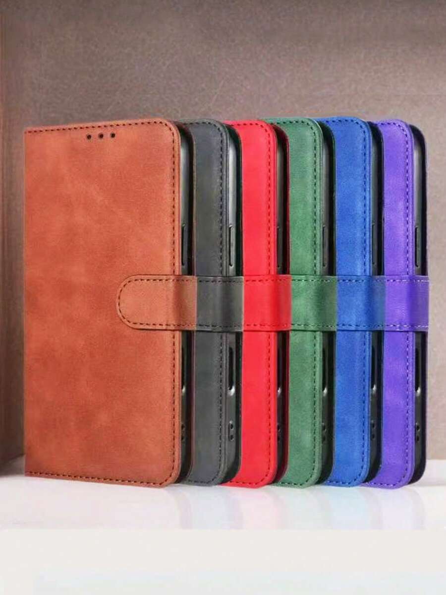 Compatible With 17 Phone Case 17pro Max Phone Leather Cover 17Air Flip Wallet Protective Case - Brown - View 1