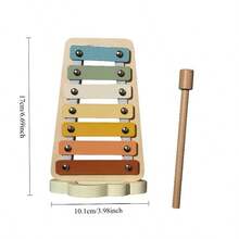 Wooden Xylophone Toy, Perfect Birthday/Christmas Gift For Kids, Musical Instrument With Mallet, Educational Sensory Toy For Toddlers - Multicolor - View 7