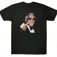Playera Streetwear Hombre Gráfico Urbano Chido Casual Verano Fred Sanford Mafia T-Shirt, 100% Algodón, Manga Corta, Fresca, Adecuada para Todas las Temporadas - Negro - Ver 1