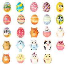Slow Rebound Animal Donut Antistress Toy Keychain Small Gift for Sensory Toy Squeeze Toy - huevo - Ver 4