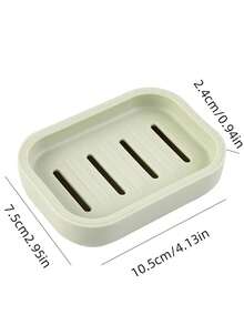 1pc Waterproof Soap Dish, Nordic Style Bathroom Soap Storage Box, Minimalist Soap Case, Suitable For Travel - Multicolor - View 6