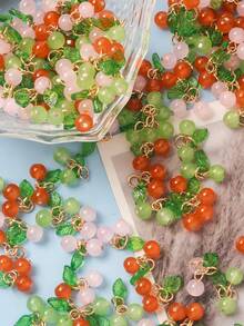 10/20/30pcs Handmade Cherry Pendant Unique Niche Design For Keychain DIY Necklace Bracelet Pendant Accessory Mini Gift Choice - Cherry Red - View 4