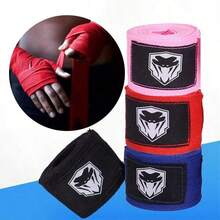 1 Pair Boxing Hand Wraps For Men And Women Adults, Combat Sports Hand Protection Elastic Hand Wraps, Suitable For Muay Thai, Taekwondo, Boxing Training (Non-Elastic) - Multicolor - View 2