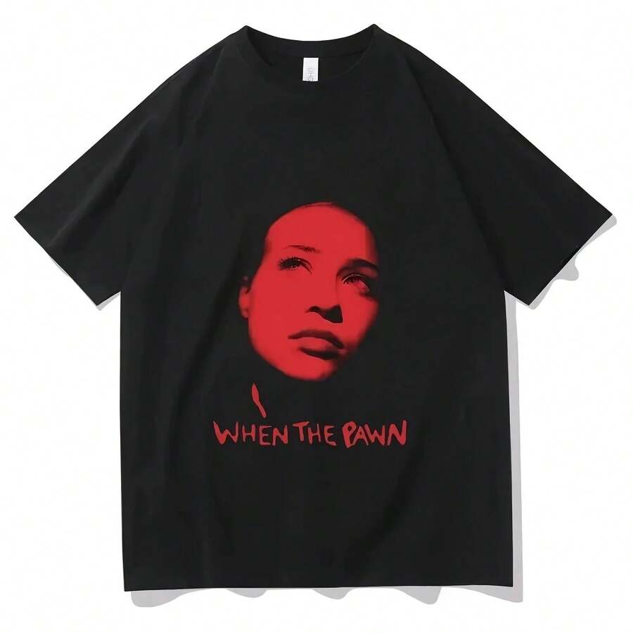 2025 Men's New Rock Singer Print T-Shirt Men Women Fashion Rock Short Sleeve Cotton T-Shirt Vintage Breathable Top - 彩色 - 查看 1