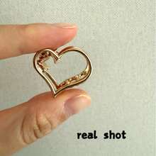 1pc Minimalist Chic Hollow Metal Heart Shaped Hair Claw Clip,Geometric Retro Elegant Design,Y2K Sweet Girl Style Hair Accessory - Gold - View 7