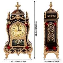 Senmeo Reloj de mesa vintage - Rojo - Ver 3
