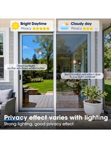 Privacy One Way Window Tint, 100% UV Protection Heat Insulation Glass Cover, Car Window Film, Film For Home, Building, Commercial, Office Decor - Heat Insulation Film - View 4