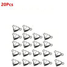 10/20/30pcs Heart Shaped Magnetic Clasps DIY Jewelry Necklace Bracelet Making Accessories - Love - View 8