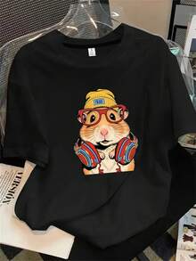Halloween Graphic T-Shirt - Black - View 1