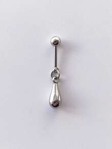 1pc All Stainless Steel Teardrop Pendant Ear Cartilage Piercing Earring Helix Piercing Jewelry - Star - View 7