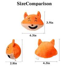 Squeaky Dog Toys With 3-In-1 Plush Cute Chew Toy With 3 Layers Puzzle Pet Toy For Teeth Cleaning Puppy Enrichment For Puppy Small And Medium Breed - 狐球 - 查看 7