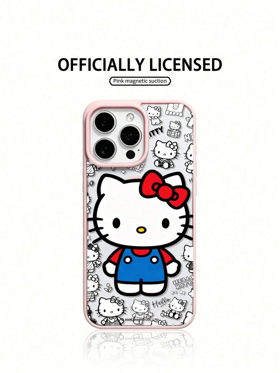 Miniso 1件 Sanrio 磁吸充電手機殼,夏季時尚手機殼,節日禮物,盒裝,適用於 iPhone 17 17Air 17pro 17promax 11 12 13 14 15 16pro 16promax 14Plus 15Plus 16Plus 15promax 16pro 16promax XR - 粉紅色3 - 查看 1