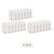 White Plastic Fence Planter Box Rectangular Flower Pot For Indoor Outdoor Garden Patio Balcony Windowsill Tabletop Succulent Herb Vegetable Plant Container - Fence Flower Pots - View 14