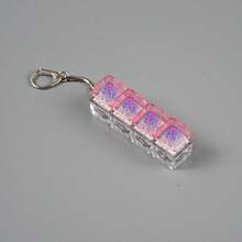 1pc Keyboard Stress Relief Toy, 4-In-1 Keyboard Stress Relief Button Fingertip Clicker Keychain, Button-Style Stress Relief Fingertip Toy, Stress Relief Gift - Multicolor - View 14