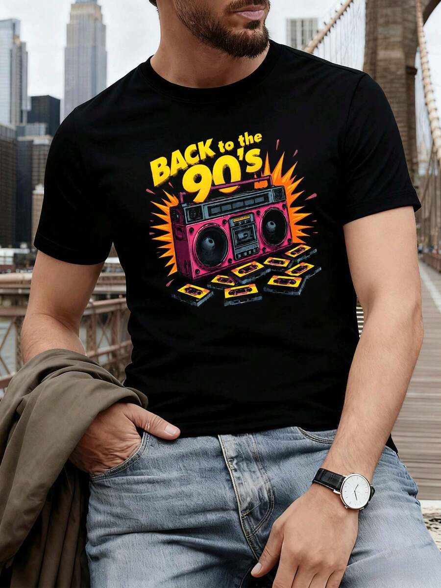 Men T-Shirts - Black - View 1