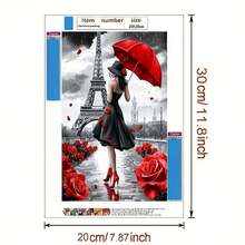 1 Set Handmade Craft 5D DIY Diamond Painting Kit, Suitable For Home Bedroom Entrance Study Bathroom Decor Canvas Wall Art, Holiday Gift - View 11
