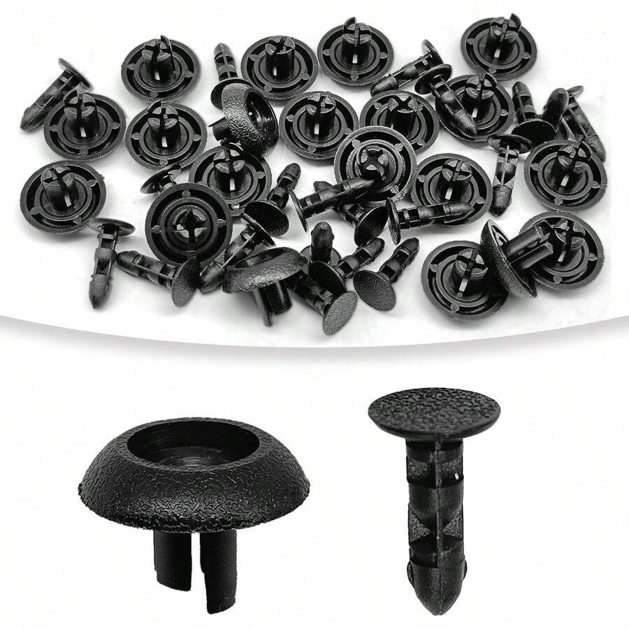20 Pieces Engine Cover Clips Compatible With 4Runner Camry Land Cruiser GX460 RX350 Push-Type Retainer Fasteners 7mm Hole 90467-07211 - A - View 1