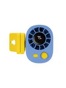 Car Clip-On Fan 100 Speeds Adjustable USB Rechargeable LED Display 1200mAh Clip-On Portable Fan With 360° Rotation , Pocket Size Summer Cooling Essentials For Travel/Beach/Concert/Car/Hiking Gifts Clip-On Mini Fan - A - View 16