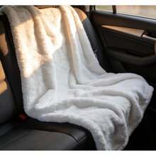Blue Blanket With Train And Shield, Powerful Design - Blue - View 3