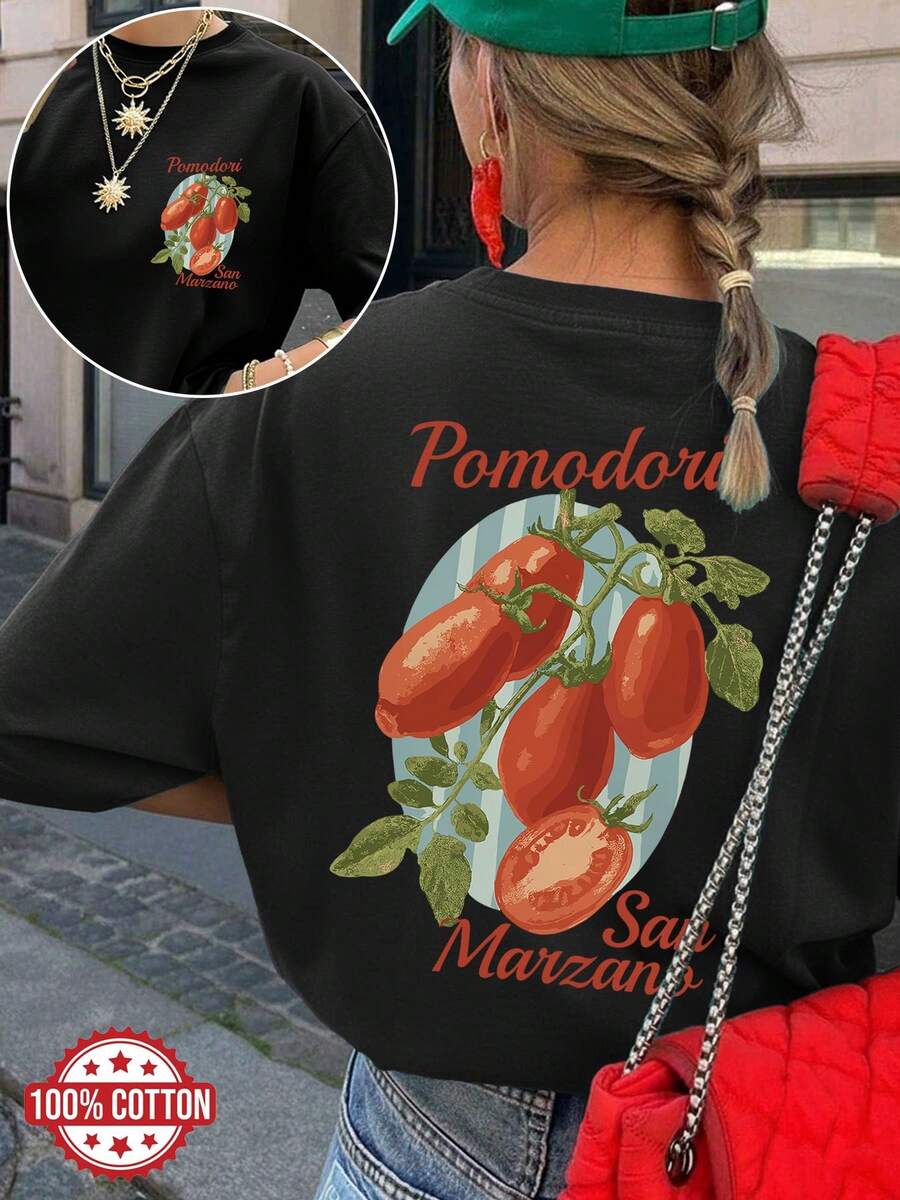 Plus Size T-Shirts - Black - View 1