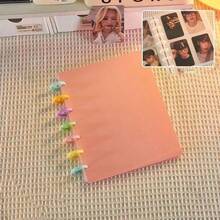 Photo Albums Photo Card Binder 3 Inch Photo Card Holder Book Cover With 80 Card Slots A5 Idol Business Card Set 2*3 Album Black White Pink - Multicolor - View 13
