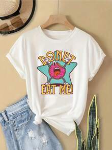 Feminino Desportivo Camisetas & Tanks - Branco - Ver 3