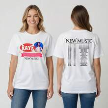 Pop Music Tour 2026 Europe Dates T Shirt Concert Style Fan Tee - 白色 - 查看 1