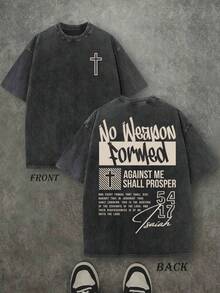 Remera Verano Masculina Algodón Lavado Estampada Calidad Alta Uso Diario - Negro - Ver 1