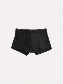 4pcs Underwear Pure Cotton Boxer Briefs - Black - View 3
