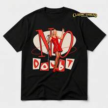 Camiseta unisex, Camiseta No Doubt - Ropa unisex - Mercancía de No Doubt - Ropa de regalo - Camiseta con estampado - Ropa para conciertos - Negro - Ver 1