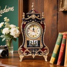 Senmeo Reloj de mesa vintage - Rojo - Ver 4