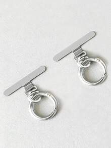 12/3 piezas Clip de metal giratorio ultra delgado, conector de acero inoxidable, anillo soporte para teléfono, puede conectar cordón y colgante para teléfono, apto para varios smartphones, duradero - Multicolor - Ver 13